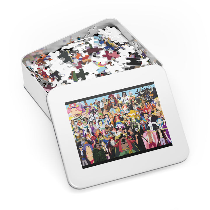One Piece Complete Characters Minimalist Puzzle
