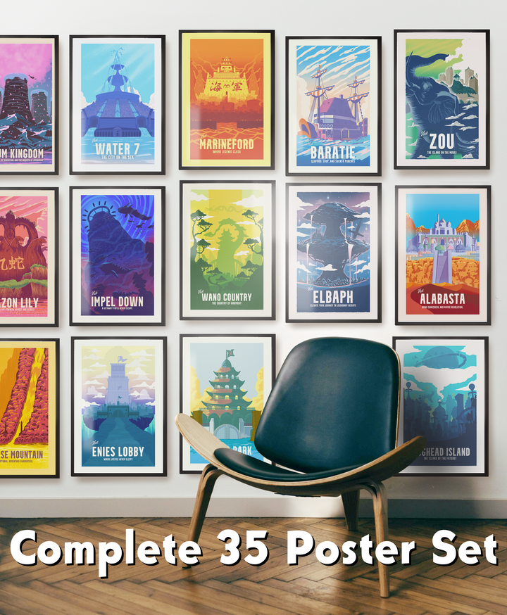 Complete World of One Piece Bundle (Island Posters)
