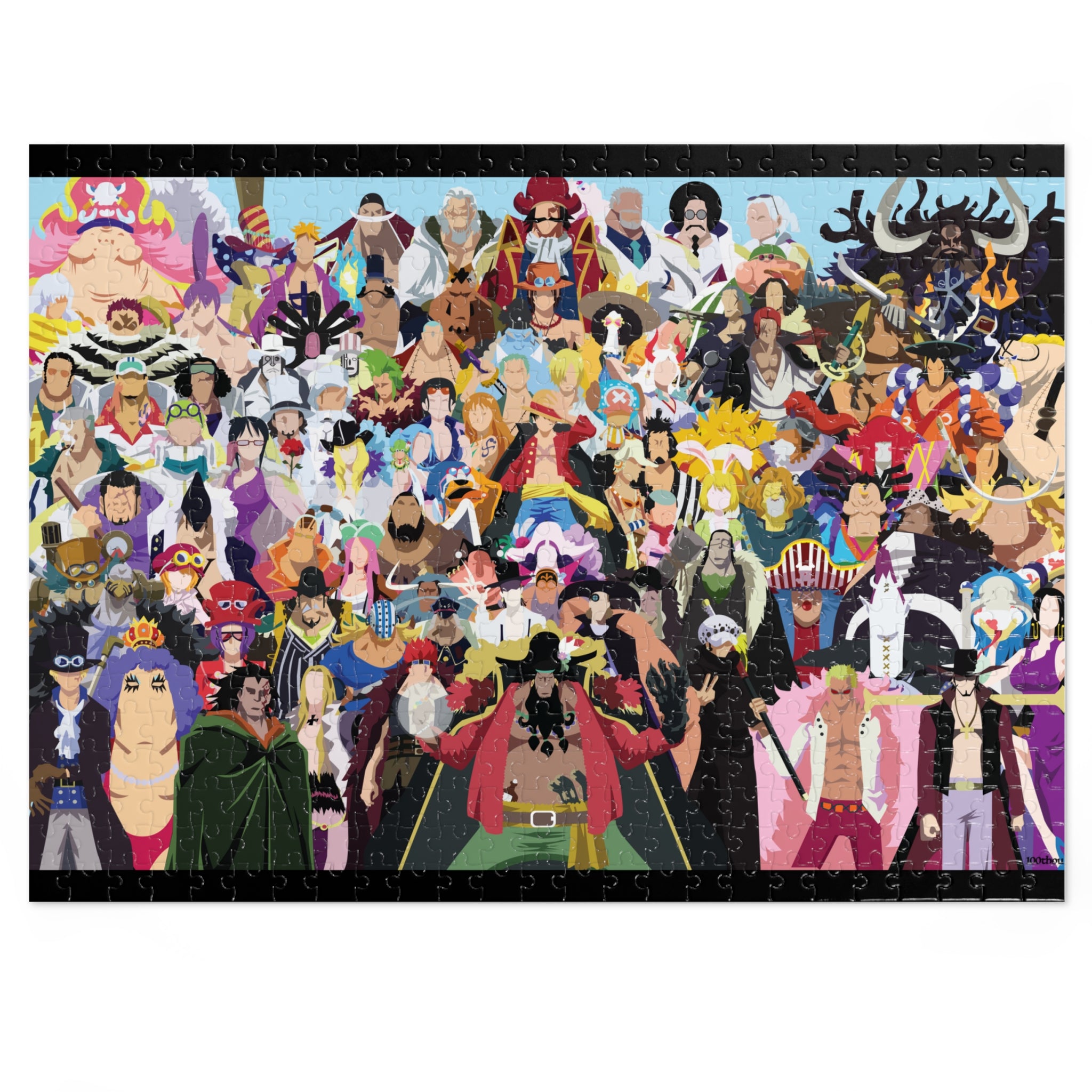 One Piece Complete Characters Minimalist Puzzle – One Dream Studio
