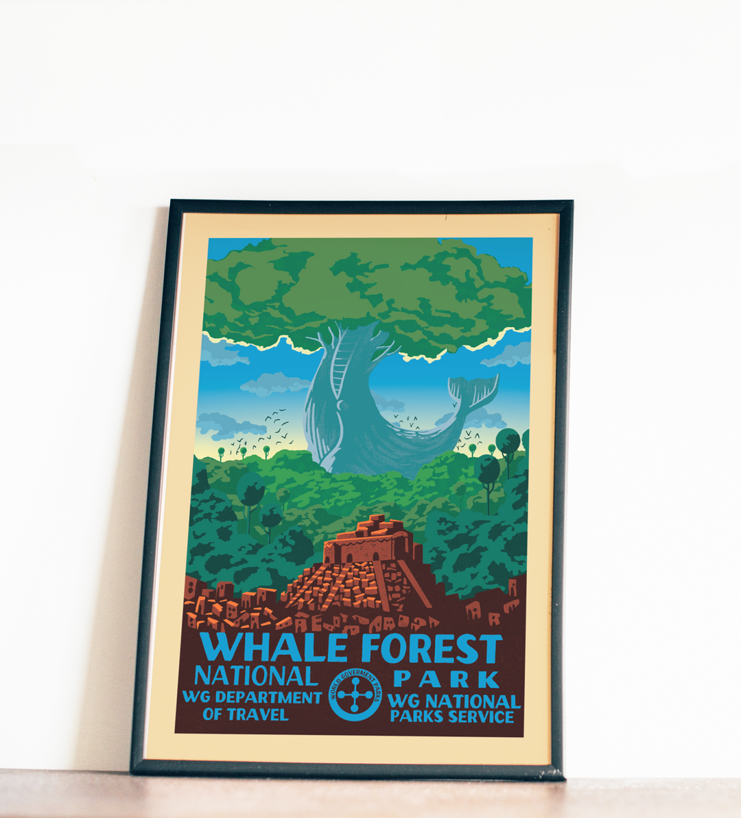 Whale Forest — National Park (Poster + Stickers)