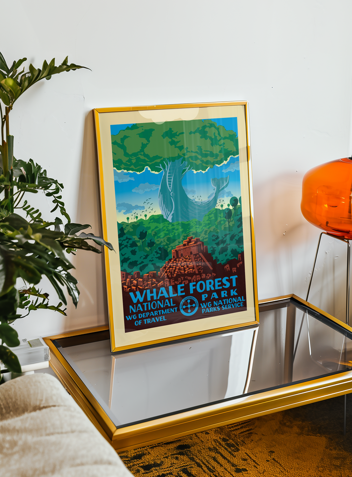 Whale Forest — National Park (Poster + Stickers)