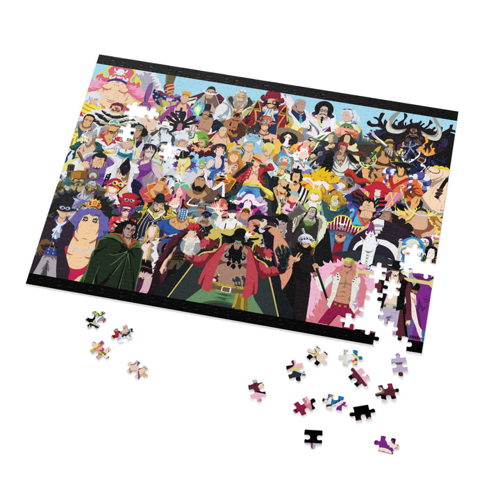 One Piece Complete Characters Minimalist Puzzle