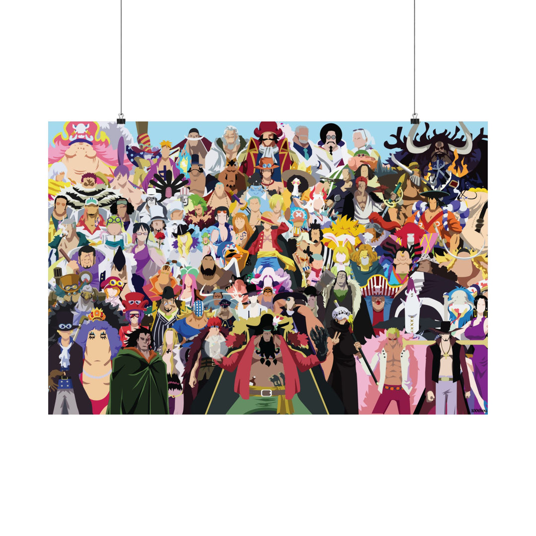 One Piece All Characters Minimalist Poster