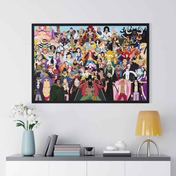 One Piece All Characters Minimalist Poster