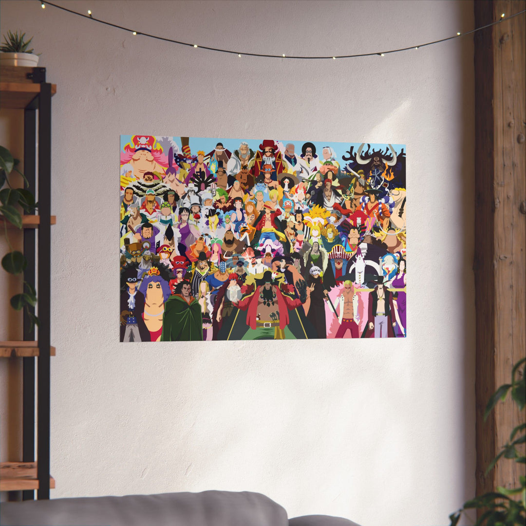 One Piece All Characters Minimalist Poster