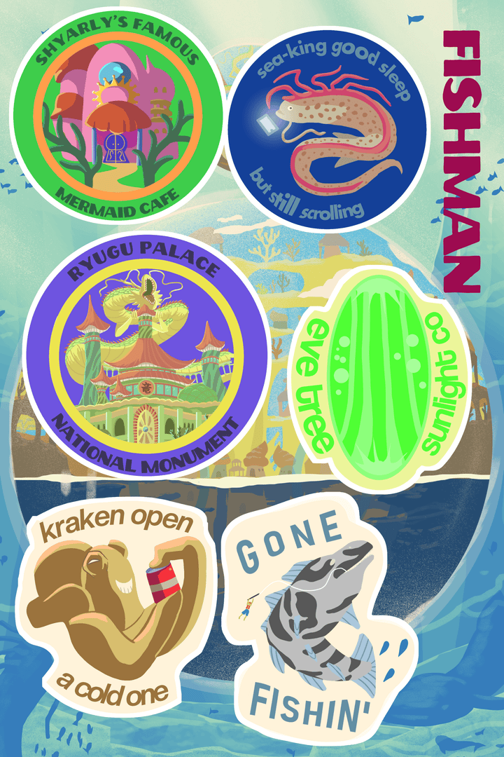 Ryugu Castle — Historic Castle (Poster + Stickers)