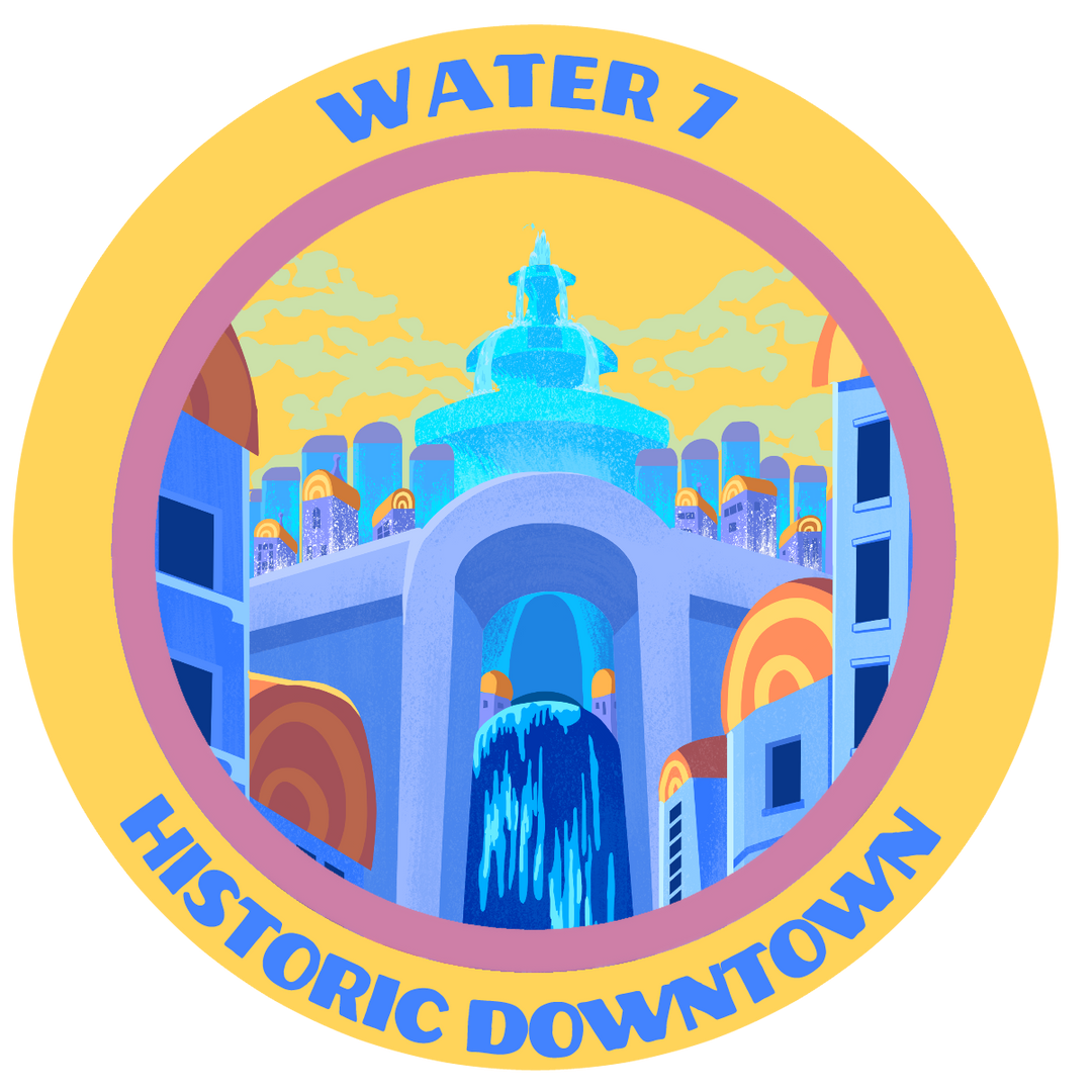 Water 7 — Historic Downtown (Stickers Only)